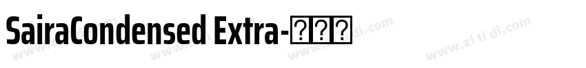SairaCondensed Extra字体转换